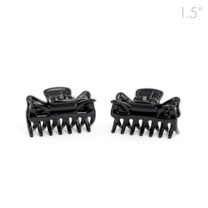 Small Unisex Black Hair Claws - Pair