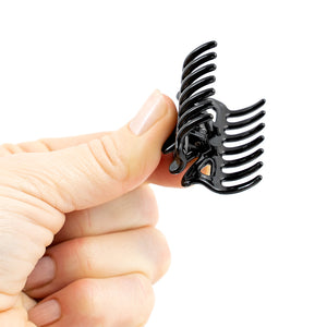 Small Unisex Black Hair Claws - Pair