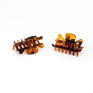 Small Unisex Tortoise Hair Claws - Pair