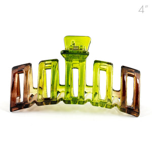 Large Two-Color Light Weight Plastic Hair Claw
