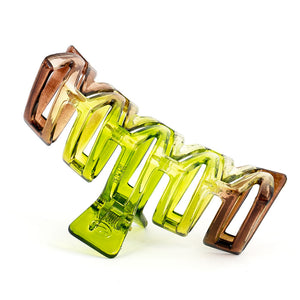 Large Two-Color Light Weight Plastic Hair Claw