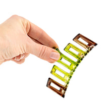 Load image into Gallery viewer, Large Two-Color Light Weight Plastic Hair Claw