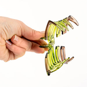 Large Two-Color Light Weight Plastic Hair Claw