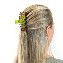 Load image into Gallery viewer, Large Two-Color Light Weight Plastic Hair Claw