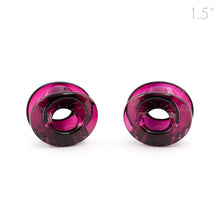 Load image into Gallery viewer, Small Mulberry Color Open Oval Hair Claws - pair