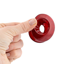 Load image into Gallery viewer, Medium Open Oval Red Plastic Hair Claw