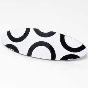 Black and White Design Barrette