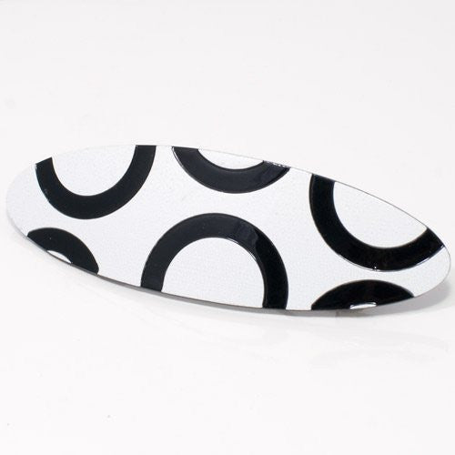 Black and White Design Barrette