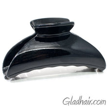 Load image into Gallery viewer, Black Plastic Hair Clamp