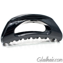 Load image into Gallery viewer, Black Plastic Hair Clamp
