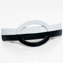 Load image into Gallery viewer, Black &amp; White Combination Mode Hump Barrette