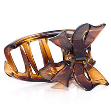 Load image into Gallery viewer, Bow Tie Cover Tortoise Shell Hair Claw 