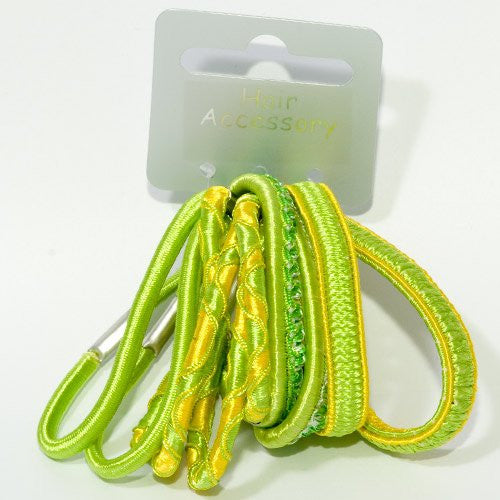 Bright Citrus Colored Elastics - Pack of 12