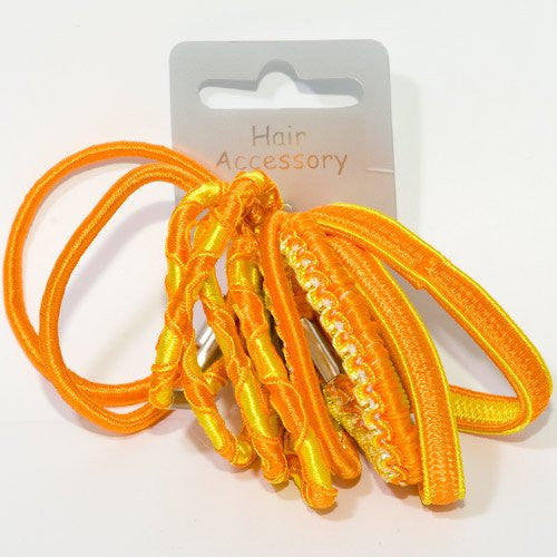 Bright Citrus Colored Elastics - Pack of 12
