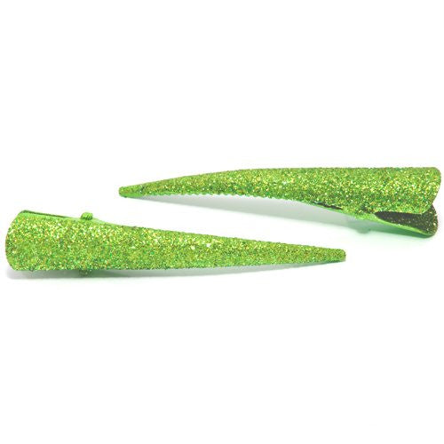 Bright Colored Glitter Beak Clips - Pair