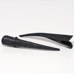Bright Colored Glitter Beak Clips - Pair