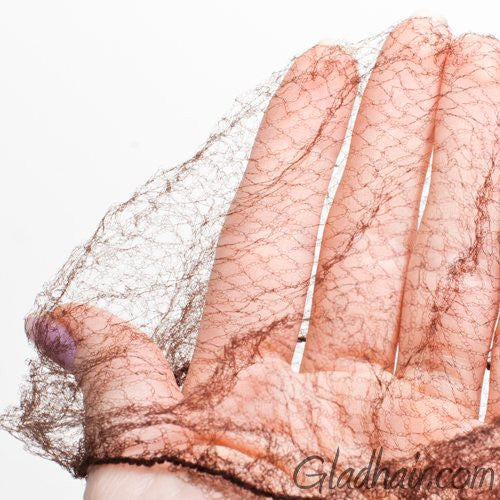 Brown Fine Mesh Hair Nets - Pack of 3