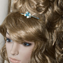 Load image into Gallery viewer, Swarovski Bobby Pin Rhinestones with Painted Flower - 1 piece