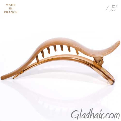 French Cream Color Salon Beak Clip with Hump