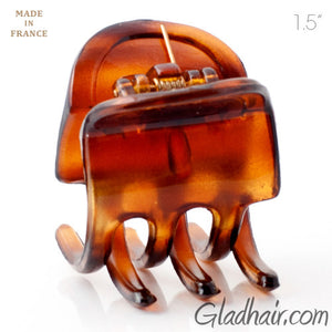 French Small Plastic Tortoise Hair Claw