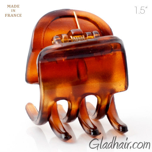 French Small Plastic Tortoise Hair Claw