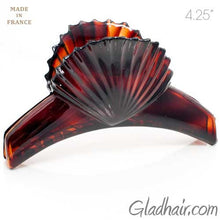 Load image into Gallery viewer, Large French Scallop Top Shell Plastic Hair Claw