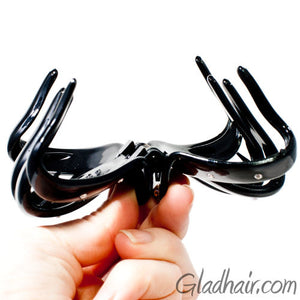 Octopus Shaped Plastic Hair Claw with Stones