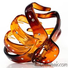 Load image into Gallery viewer, Octopus Shaped Plastic Hair Claw with Stones