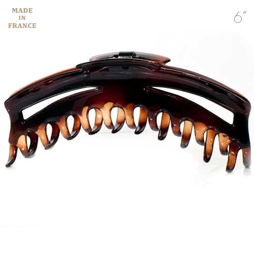 Extra Large Patented French Tortoise Plastic Hair Claw