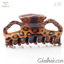 Load image into Gallery viewer, French Small Plastic Hair Claw With Leopard Pattern