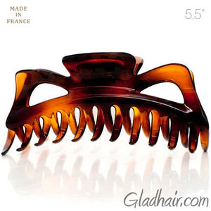 Extra Large French Plastic Tortoise Hair Claw