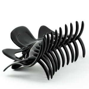 Extra Large French Plastic Black Hair Claw