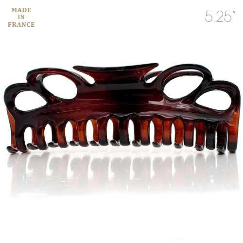 Extra Large French Plastic Tortoise Hair Claw