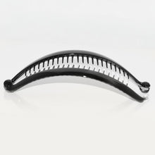 Load image into Gallery viewer, Large French Black Banana Clip With Ball Closure