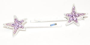 Crystal Star Bobby Pins - Pair