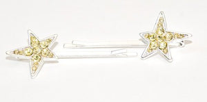 Crystal Star Bobby Pins - Pair