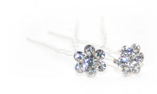 Load image into Gallery viewer, Daisy Crystal Hair Pins - Pair