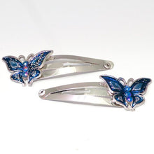 Load image into Gallery viewer, Epoxy Butterfly Shaped Metal Sleepies - Pair