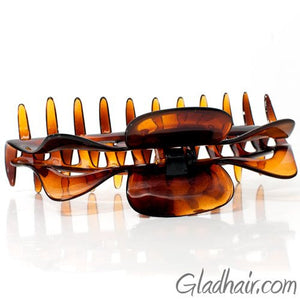 Extra Large French Plastic Tortoise Hair Claw