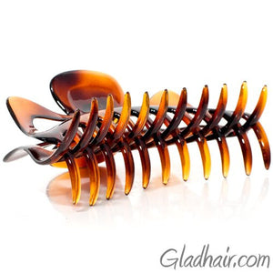 Extra Large French Plastic Tortoise Hair Claw