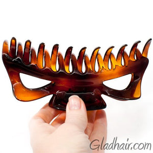 Extra Large French Plastic Tortoise Hair Claw