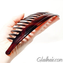 Load image into Gallery viewer, French Extra Large Interlocking Combs Pony Tortoise Shell - 1 Piece