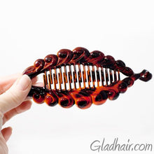 Load image into Gallery viewer, French Fancy Spiral Tortoise Banana Hair Clip