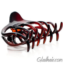Load image into Gallery viewer, French Hump with Wave Tortoise Plastic Hair Clip