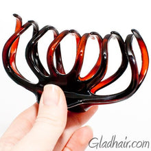 Load image into Gallery viewer, French Hump with Wave Tortoise Plastic Hair Clip