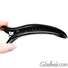 Load image into Gallery viewer, French  Large Open Oval Curved Fork Beak Plastic Salon Clip