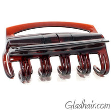 Load image into Gallery viewer, French Patented Cover Rake Plastic Hair Claw