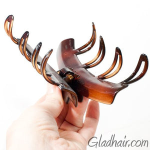 French Patented Design Skip Teeth Plastic Hair Claw