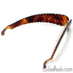 French Ribbed Plastic Banana Clip