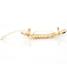 Load image into Gallery viewer, French Small Gold Color Metal Barrette